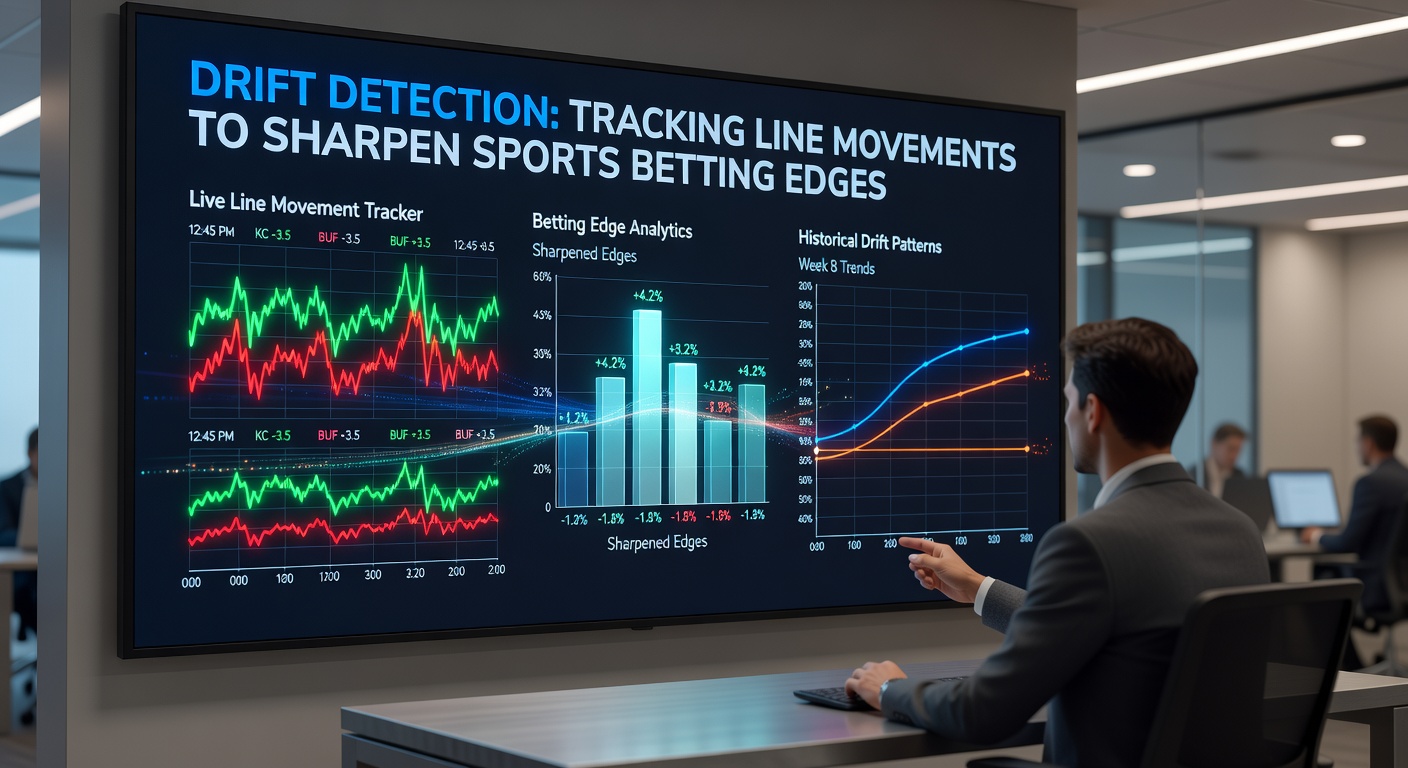 Screenshot of a betting dashboard displaying live line drifts across multiple sportsbooks, with highlighted reverse line movements