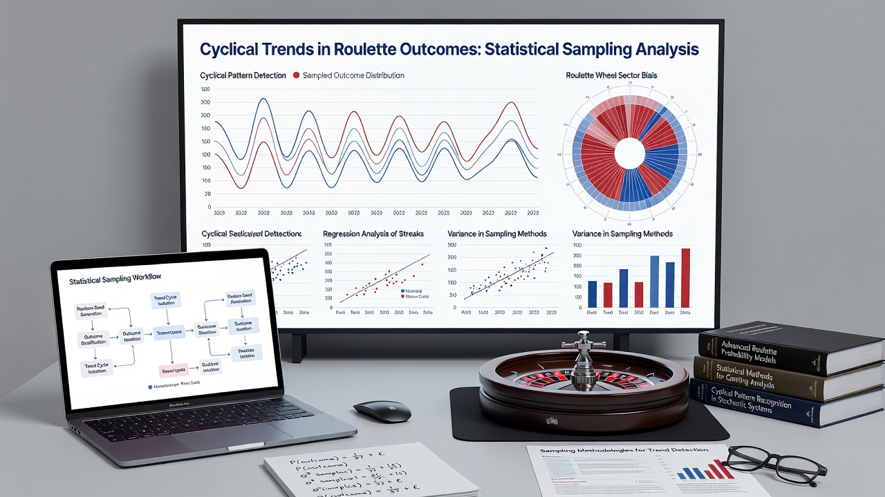 Detailed graph displaying detected cyclical patterns in roulette spin data collected during 2026