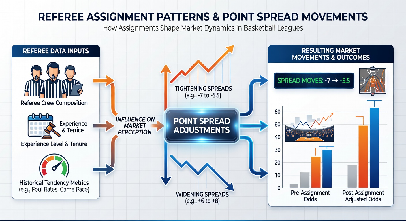 Sportsbook odds board showing basketball point spreads