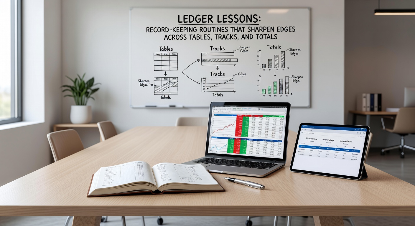 Modern digital dashboard on a laptop screen displaying colorful charts of betting performance metrics, win rates, and bankroll graphs, with a smartphone app open nearby tracking live horse racing odds